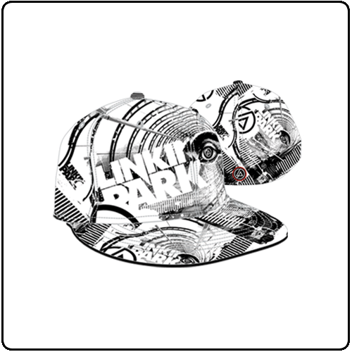 Linkin Park - Full Printing Black/White Flatbi