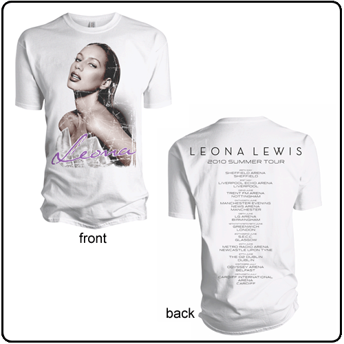 Leona Lewis - Photo Tour (White with backprint) SALE
