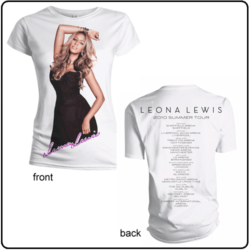 Leona Lewis - Black Dress (Adults with backprint) SALE
