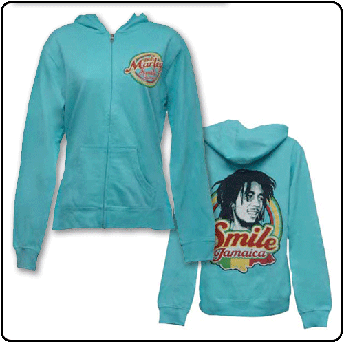Bob Marley - Smile Jamaica Zipped Hoodie