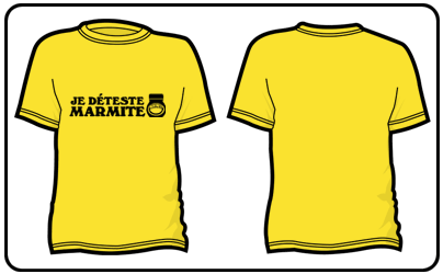 Marmite (Hate) - Je Deteste (Yellow)