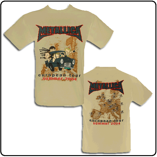 Metallica - Cartoon European 2004 (Ecru)