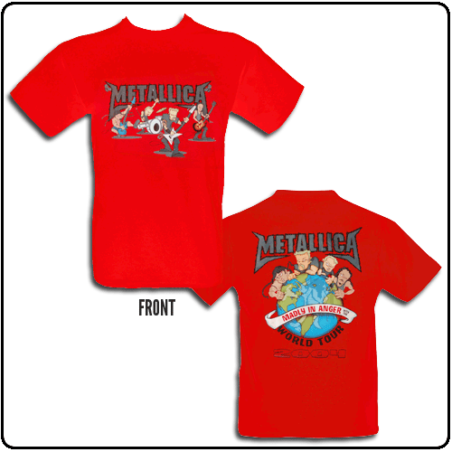Metallica - Cartoon Band 2004 (Red)