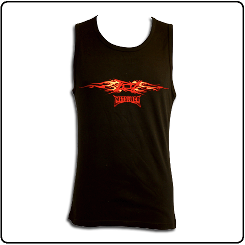 Metallica - Flames (Mens Black)