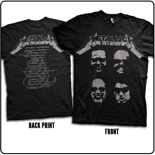 Metallica - Faces Vintage (Euro 2012 Tourdates)