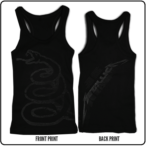 Metallica - Black Album Burninshed - Racerback (Girls)