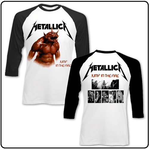 Metallica - Jump In The Fire (Baseball Tee)