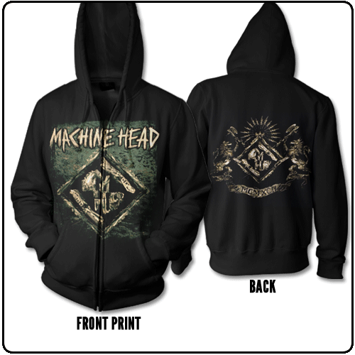 Machine Head - Diamond - Green Print (zipped)