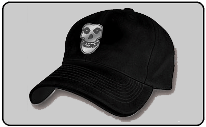 Misfits - Black Flex Cap With Metal Badge