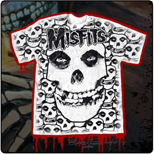 Misfits - Logo/Fiend Skulls (All Over Print)