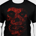 Misfits : Red Distressed Skull