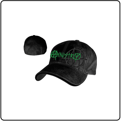 Ministry - Black & Green Flex Cap