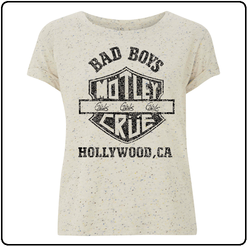 Motley Crue - Bad Boys Speckly (Womens Fitted)