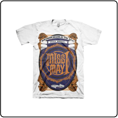 Miss May I - Metal Crest (White)