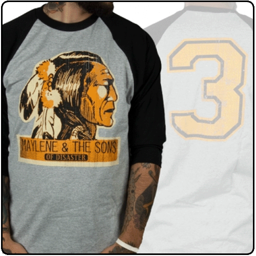 Maylene And The Sons Of Disaster - Indian (3/4 Sleeve Baseball)
