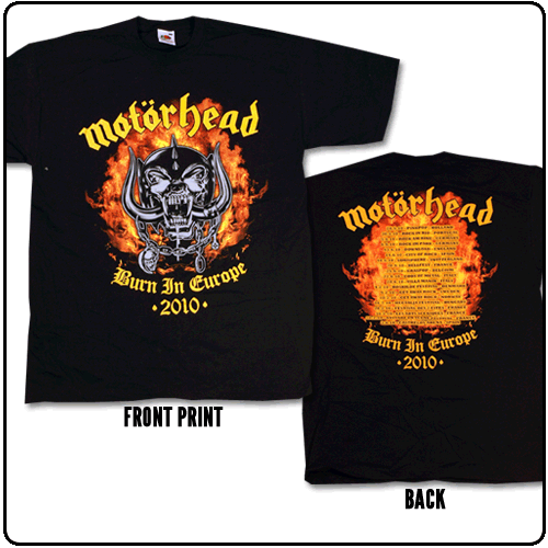 Motorhead - Burn In Europe 2010 (Mens)