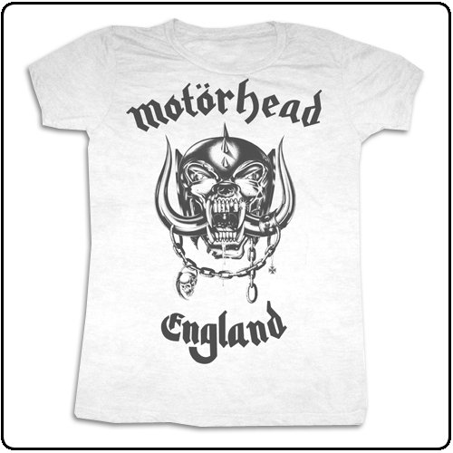 Motorhead - England - Skinny (White)