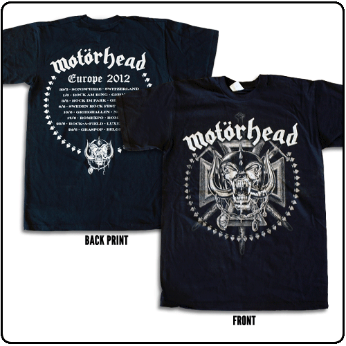 Motorhead - European Tour 2012 (Black)