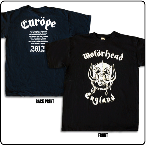 Motorhead - England - European Tour (Black)