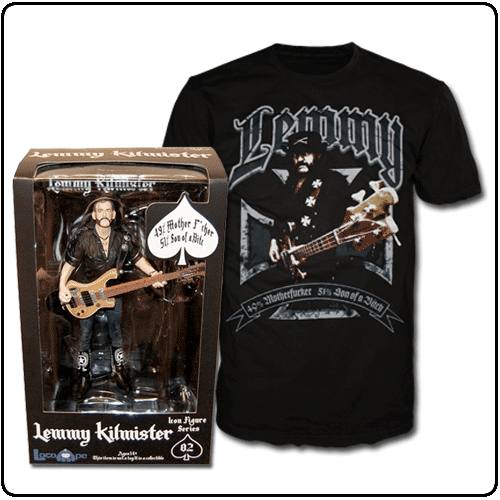 Motorhead - Lemmy Figurine & Tee