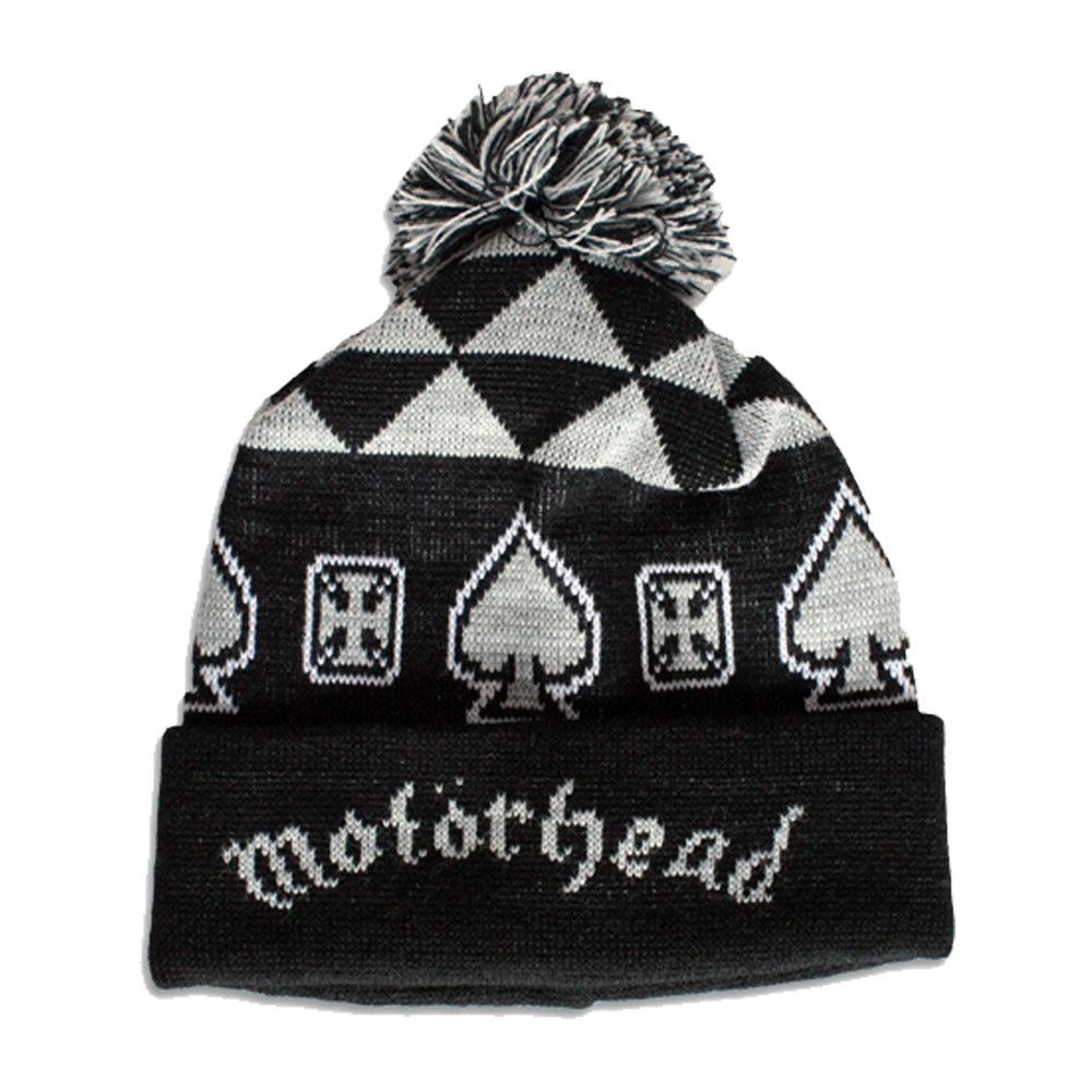 motorhead - aces winter bobble hat