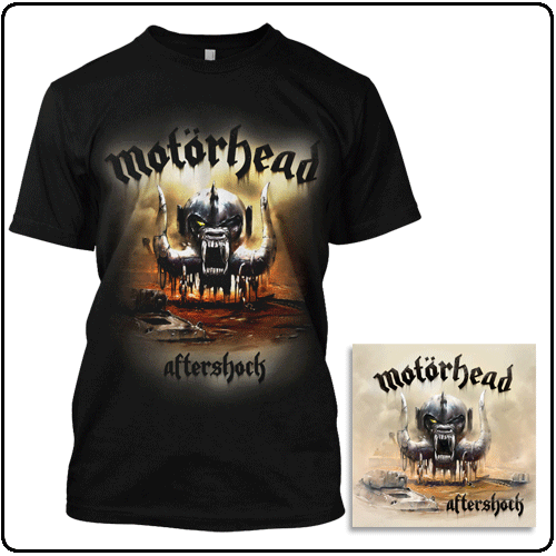 Motorhead - Black Aftershock Shirt + CD/DVD