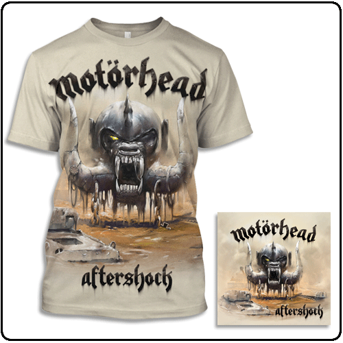 Motorhead - Sand Aftershock Shirt + CD/DVD