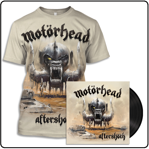 Motorhead - Sand Aftershock Shirt + LP