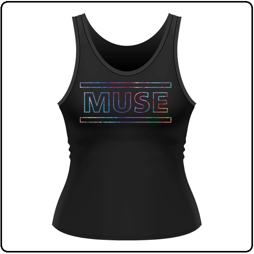 Muse - The 2nd Law Logo (Girls Tank Top - Black)