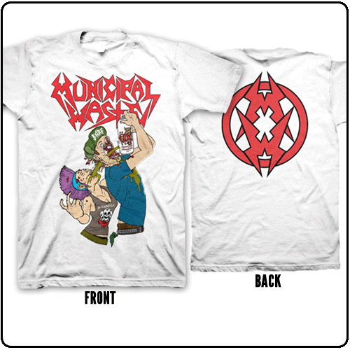 Municipal Waste - Shotgun Blast (White)