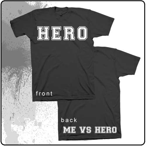 Me Vs Hero - Collegiate Logo (Black) SALE PRICE