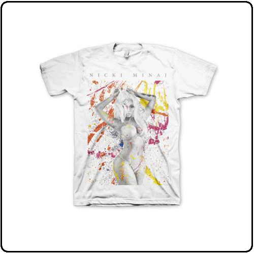 Nicki Minaj - Splatter Pose- White