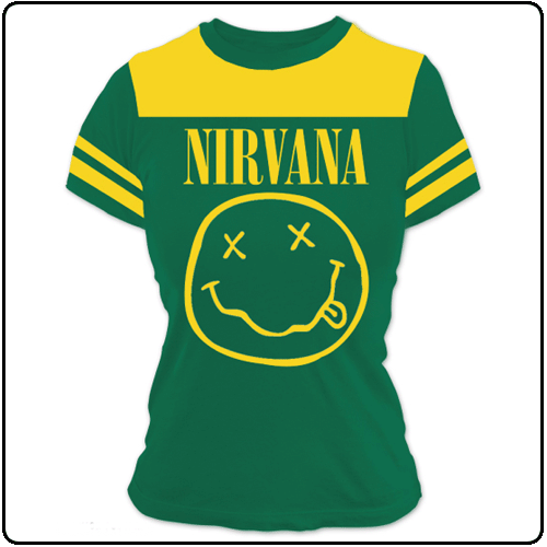 Nirvana - Smiley Football Jersey