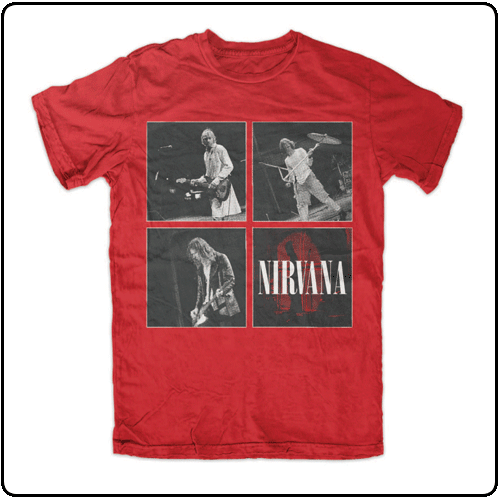 Nirvana - Square Photos - Red (XXL Only)