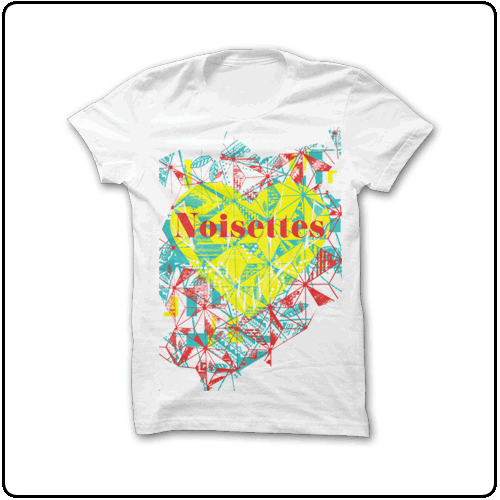 Noisettes - Abstract Heart (White)
