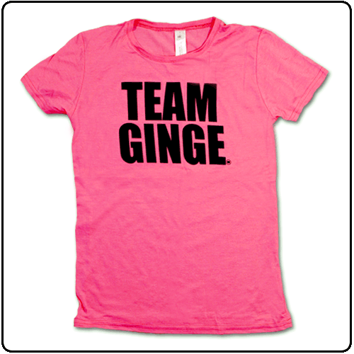 Nicola Roberts - TEAM GINGE (Pink) LADIES SKINNY