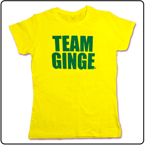 Nicola Roberts - TEAM GINGE (Yellow) LADIES SKINNY