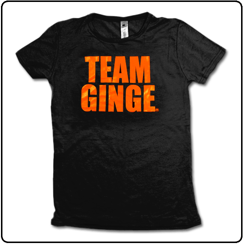 Nicola Roberts - TEAM GINGE (Black) LADIES SKINNY