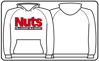Nuts Magazine - White Hoodie