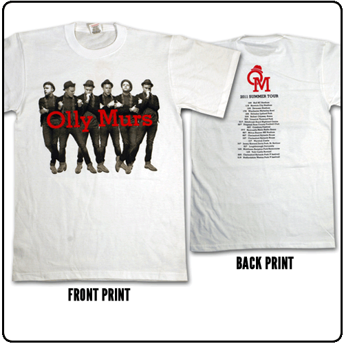 Olly Murs - Album Cover -With 2011 tour dates backprint