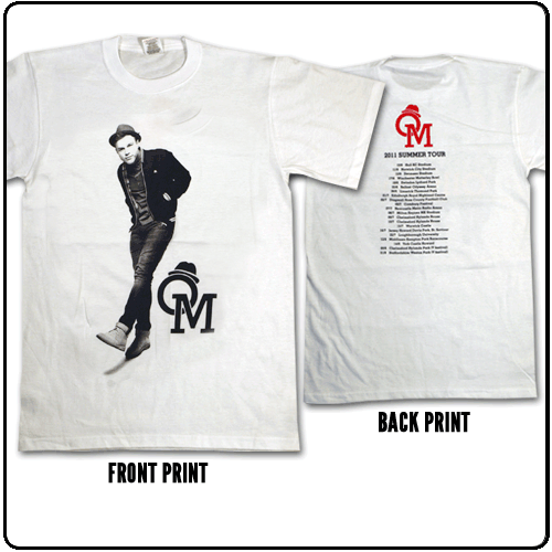 Olly Murs - Standing -With 2011 tour dates backprint