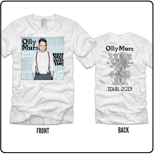 Olly Murs - Right Place 2013 Tour - White