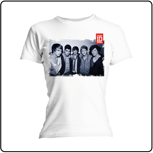 One Direction - Black and White Band Photo (Skinny Girls)