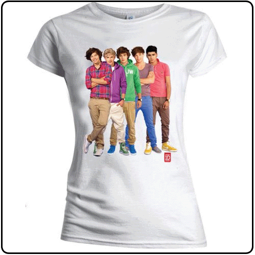 One Direction - Group Standing Colour
