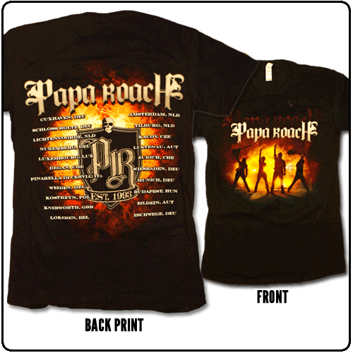 Papa Roach - Time for Annihilation (2010 Dates Backprint)