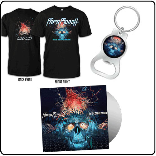 Papa Roach - Tshirt 2Disc & Keyring Bundle