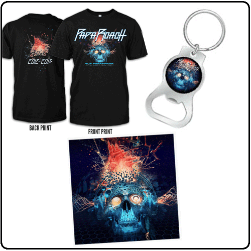 Papa Roach - Tshirt, Vinyl & Keyring Bundle
