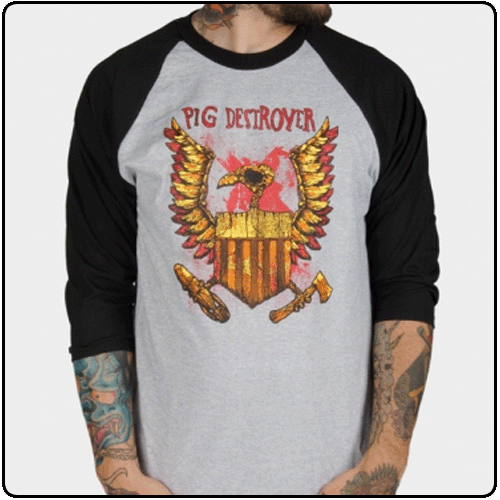 Pig Destroyer - Eagle (Baseball 3/4 Sleeve)