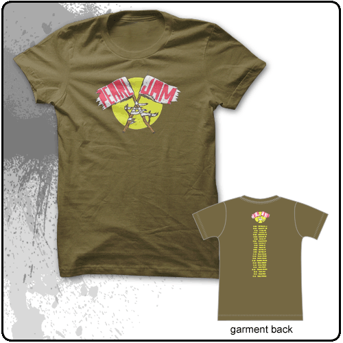 Pearl Jam - Flags 2010 European Tour (Green)