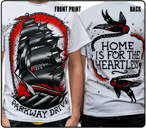 Parkway Drive - Ship (White)